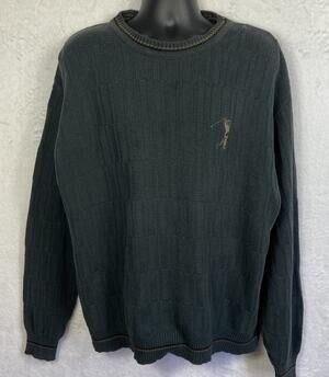 Winona Knits 100% Cotton Grandpa Golf Vintage Sweater Men’s XL Made In USA